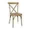 Flash Furniture HERCULES Commercial Chestnut Indoor/Outdoor Wood Look Resin Cross Back Chair L-9-M2-CHSNT-GG - alternate 3